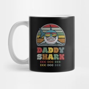 Daddy Shark Doo Doo Doo Vintage Shirt Funny Father's Day Mug